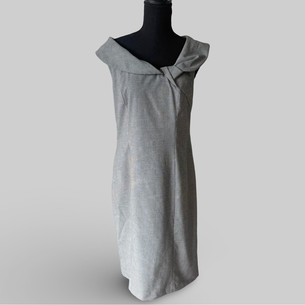 VERONIKA MAINE Checked Midi Shift Dress Made in Australia